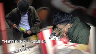 “METIENDO COMIDA AL CINE” Casi nos ven jesusocampo viral viralvideo vlogs [upl. by Adelaide]