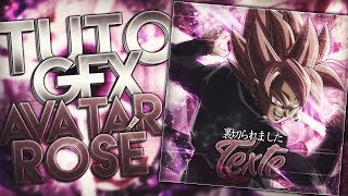 TUTO GFX Faire un Avatar Manga avec Photoshop Goku Black Rosé [upl. by Enair]