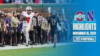 Ohio State at Northwestern  Highlights  Big Ten Football  11162024 [upl. by Ettenad928]