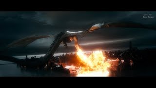 The Hobbit 2013  Smaug Attacks the Lake Town  Only Action 4K [upl. by Boyd472]