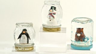 How to Make a Homemade Snow Globe  Martha Stewart [upl. by Ellennod]