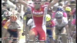 Mario Cipollini vencedor de 4 de etapas Tour de Francia 1999 [upl. by Atinnod]