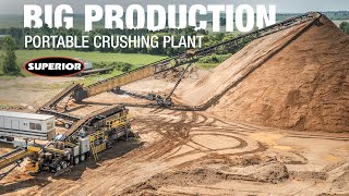 BIG Production From Small Portable Crushing Plant [upl. by Gallenz]