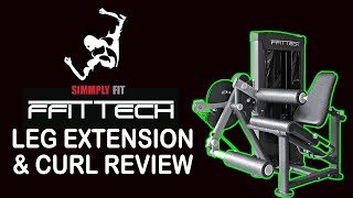 Ffitech Leg Extension amp Curl Review  Simmply Fit [upl. by Eirb306]