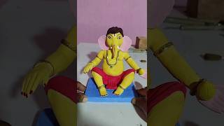 Ganesh murti making at home ganpati murti making ganesh idol making ganeshganpatishorts [upl. by Nnaaras]