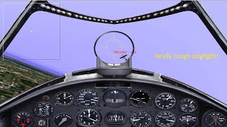 Microsoft Combat Flight Simulator  Republic P 47D in a tough dogfight [upl. by Ativahs617]