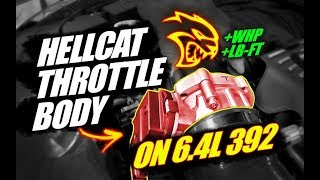 64L 392 w Hellcat Throttle Body Dyno Results [upl. by Yajnas604]