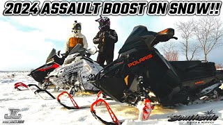 2024 POLARIS ASSAULT BOOST FIRST RIDE WHAT DO I THINK ABOUT THIS CROSSOVER SLED [upl. by Follansbee583]