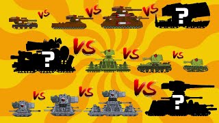 MEGATANKS vs MEGABOSS Evolution KV44 vs KARL44 vs DORA Cartoons about tanks [upl. by Sherill]