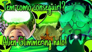 TÊM COMO CONSEGUIR A ALIEN GLIMMERING HALO NA TRADING HUB 👽🤯  Royale high  Turbo V [upl. by Corliss765]