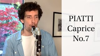 Piatti Caprice n7 arranged for bass clarinet  Nicolas Baldeyrou [upl. by Onder]