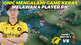 ONIC MENGALAMI GAME KERAS MELAWAN 4 PLAYER PH  ONIC vs BURNxFLASH Game 1  KBreakdown [upl. by Chien]