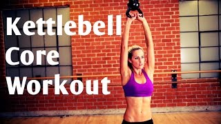 15 Minute Kettlebell Core Workout For Strong Abs [upl. by Kirimia531]