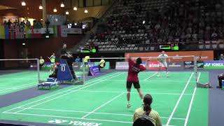 Kento Momota vs HansKristian Vittinghus Nice Angle Part 2 [upl. by Lanrev]