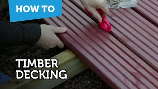 How To Build amp Lay Timber Decking [upl. by Caylor]