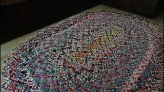 Коврик как у бабушки Как сделать коврики из старой одежды Ч 1 carpet made of knitwear [upl. by Adliwa667]