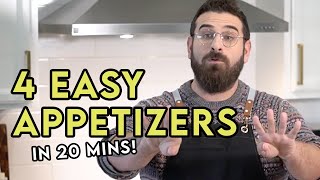 4 EASY and stunning Holiday Appetizers in 20 minutes  Impressive Party Bites  Chef Michael [upl. by Sulohcin7]