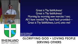 SingspirationDevotion Biblical Fellowship  Pastor Gib Wood [upl. by Areemas]