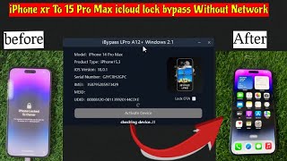 iPhone xr To 15 Pro Max iBypass LPro  icloud Activation Lock [upl. by Sonitnatsnoc844]