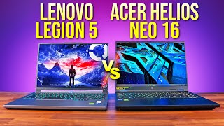 Best MidRange 16quot Gaming Laptop Lenovo Legion 5i vs Acer Helios Neo 16 2024 [upl. by Dal]