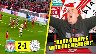 Liverpool Fan Reacts to Liverpool 21 Ajax Highlights [upl. by Lahcear]