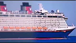 Disney Dream Cruise Ship Turns Into A Cartoon with Horn Maiden Voyage [upl. by Airot]