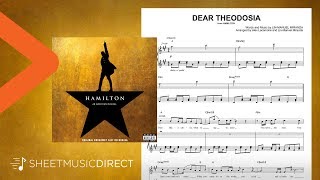 Dear Theodosia Sheet Music from Hamilton  LinManuel Miranda  Piano amp Vocal [upl. by Eta]