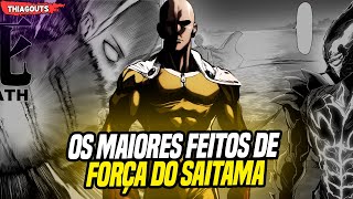 OS MAIORES FEITOS DE FORÇA DO SAITAMA  ONE PUNCH MAN [upl. by Gadmann]