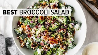 BROCCOLI SALAD  the perfect party salad recipe [upl. by Caroline]