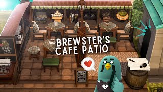 Building a Patio for BREWSTERS CAFE  THE ROOST extension outside the museum  ACNH Speed Build [upl. by Baun716]