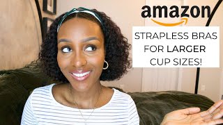 STRAPLESS BRA TRY ON HAUL FOR BIG BUST ASOS PLUSCURVY WONDERBRA  BRAVISSIMO  ft ALI JULIA HAIR [upl. by Ennaira]