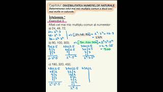 Ex 1 2 3 și 4pag 44 Cel mai mic multiplu comun  cmmmc  Matematică 6 [upl. by Jammie207]