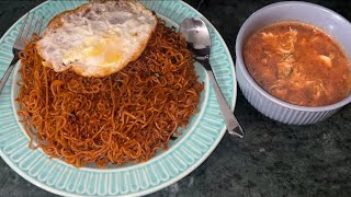 Famous Wai Wai stir fried Noodles with dried Naga King Chilly  Tasty instant noodles [upl. by Attenor]