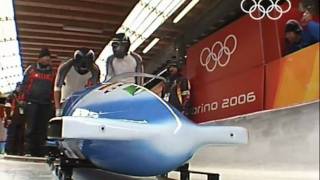 Bobsleigh  Mens TwoMan  Germany  Turin 2006 Winter Olympic Games [upl. by Ullund968]