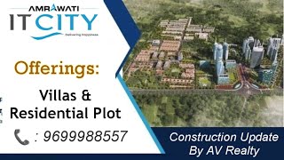 Resale Plots amp Villas For sale in Gomti Nagar Extension Lucknow  Const Update of Amravati it city [upl. by Nevlin]