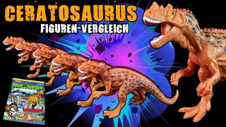 Schleich ® Dinosaurs Magazin  5 x Ceratosaurus  Dinosaurier Figuren im Vergleich [upl. by Nolyag]