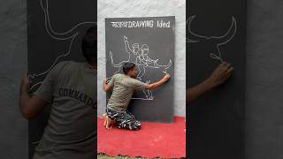 गजब drawing ideas  draw bullriding viralshort short [upl. by Jareen]