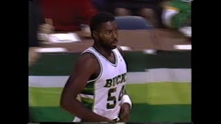 Ben Coleman 17pts9rebs vs Sonics 1989 5OTs [upl. by Ahsinauj293]