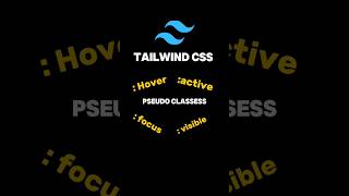 How to use Pseudo classes in tailwind CSS webdevelopment javascript programming css css3 short [upl. by Eimmit]