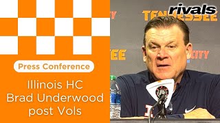 PRESS CONFERENCE Illinois coach Brad Underwood post loss to Tennessee [upl. by Ahsinit]