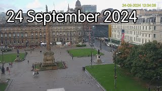 24 September 2024  Glasgows George Square webcam [upl. by Accisej]