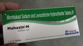 Montelukast sodium and levocetirizine hydrochloride tablets ip uses in hindi me  Mahazin  M uses [upl. by Anialem]