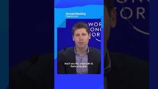 Human connection is still important to people Sam Altman wef24 [upl. by Grazia]