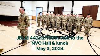 442nd C Company visit to the NVC Hall on May 3 2024 [upl. by Elam]