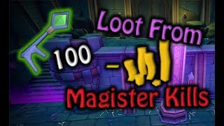 Runescape  Loot from 100 Magister Boss Kills [upl. by Aicul]