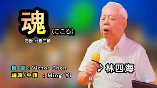 魂こころ中譯 林四海翻唱Cover原唱 北島三郎美加樂卡拉OK MingYi  歌詞翻譯義勇家族 [upl. by Trebloc]