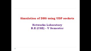 6 Implement DNS server using UDP sockets in Python Computer Networks Lab  dnsudp socket [upl. by Cummings226]