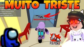 👩‍🚀 NOVO JOGO AMONGST US 3D no ROBLOX [upl. by Orihakat165]