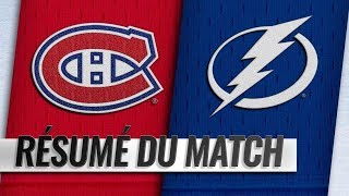 Canadiens vs Lightning 201819 Match 58 [upl. by Moersch811]