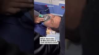 Marçal publica vídeo em ambulância depois de levar cadeirada de Datena [upl. by Lalaj210]